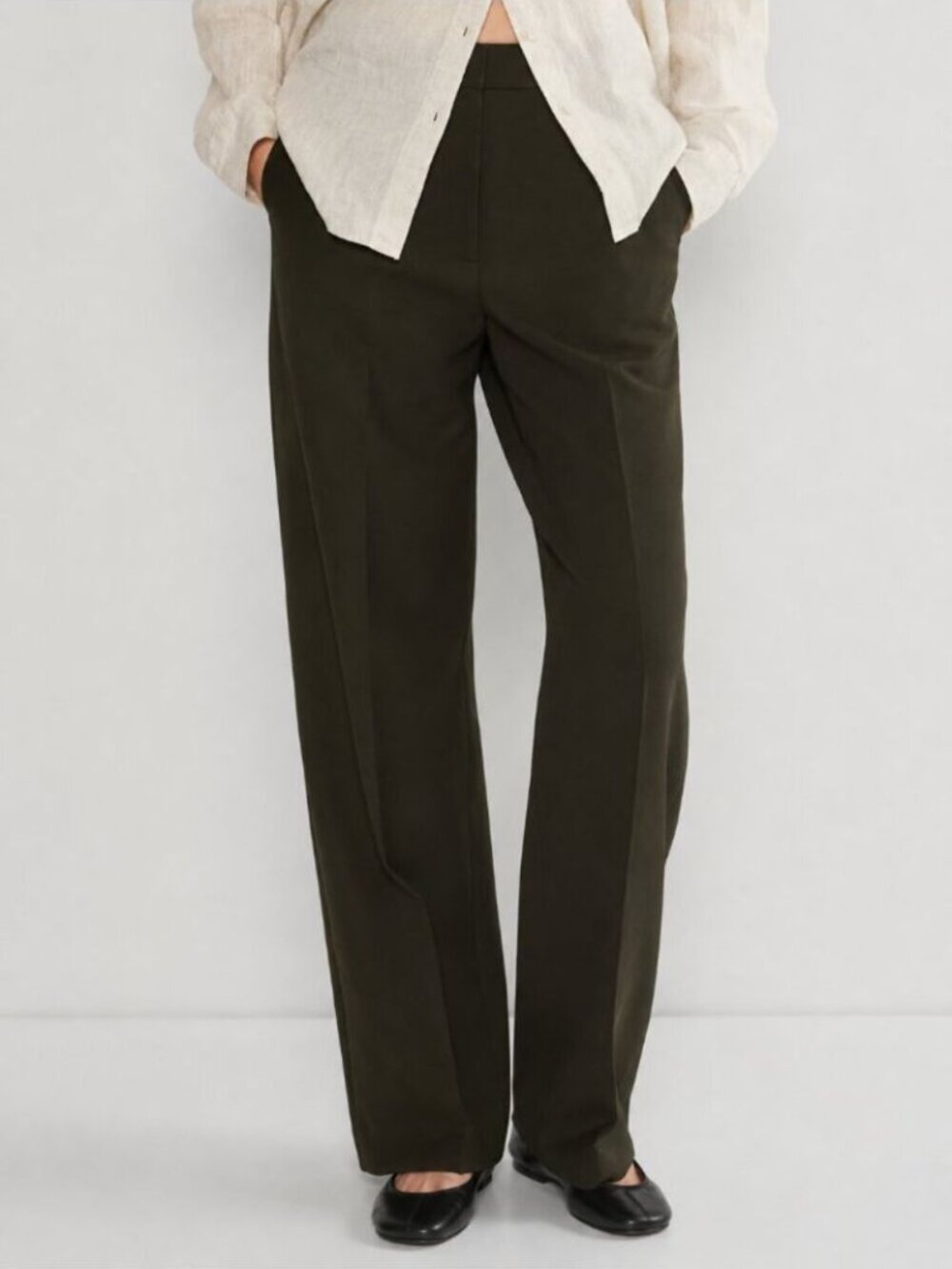 Aritzia Babaton Agency Pant Softly Structured High Rise Trouser Pant Size 4